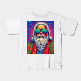 Fiesta Santa: Pop Art Latino Holiday Delight, Latino Santa Kids T-Shirt